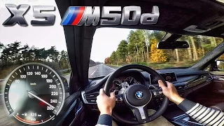 BMW X5 M50d F15 AutoBahn Test Drive Acceleration & Top Speed