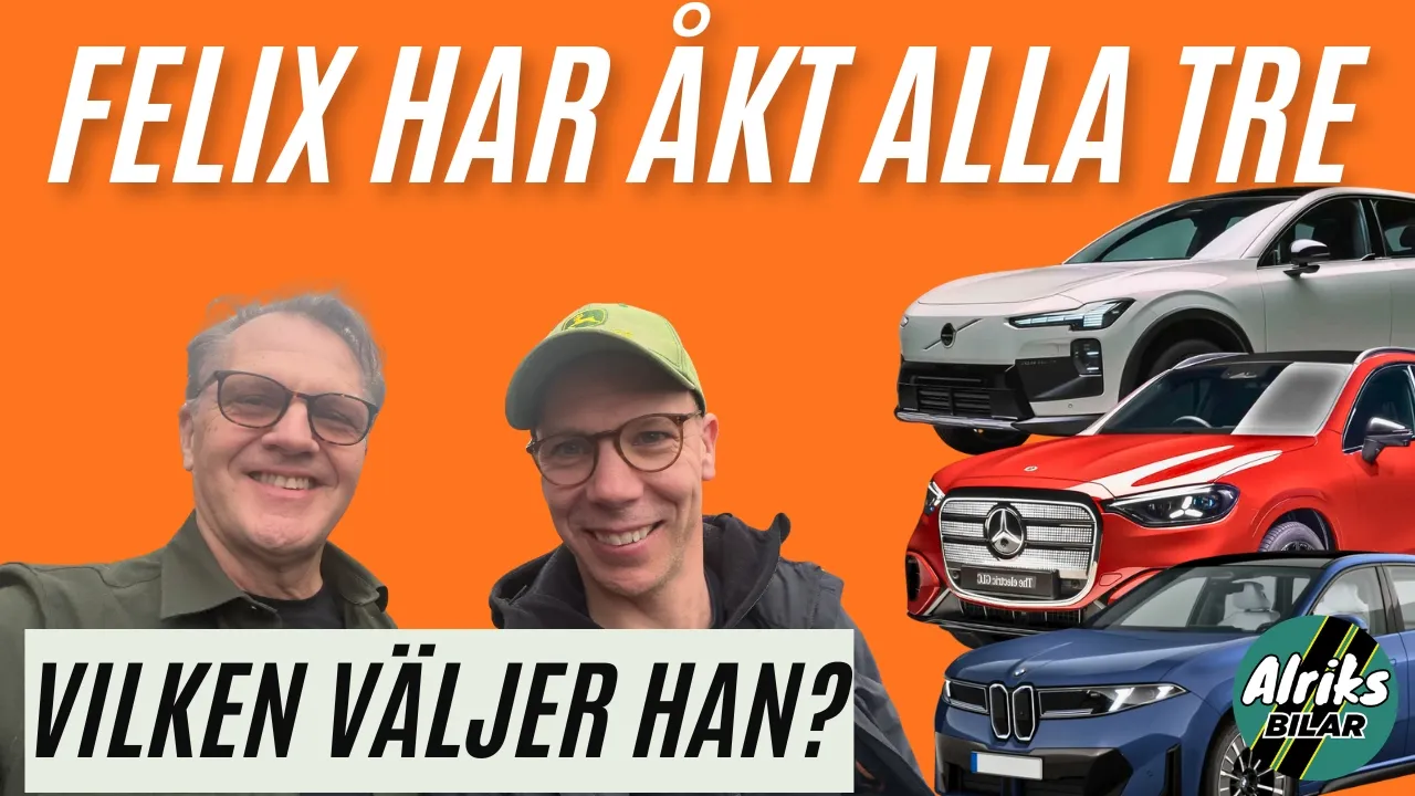 Är Volvo EX60 bäst? Felix Björklund har åkt de tre nya eldrivna suvarna!