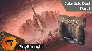 War of the Ring: The Card Game | Solo Epic Duel Playthrough | Part 1