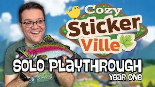 Cozy Stickerville - Game Overview and Year One Playthrough (Spoilers!)