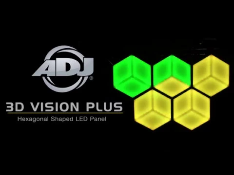 Product video thumbnail for ADJ American DJ 3D Vision Plus Hexagonal RGB LED 3D Effect Panel