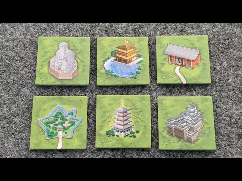 WHAT'S NEW Carcassonne Japanese Buildings Mini-Expansion, plus PLAYTHROUGH and RANKING