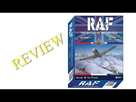 RAF THE BATTLE OF BRITAIN 1940 - BOARD GAME REVIEW