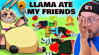 Hungry Llama Ate my Best Fruit Friends!  (FGTeeV Cartoon Game turns SCARY)