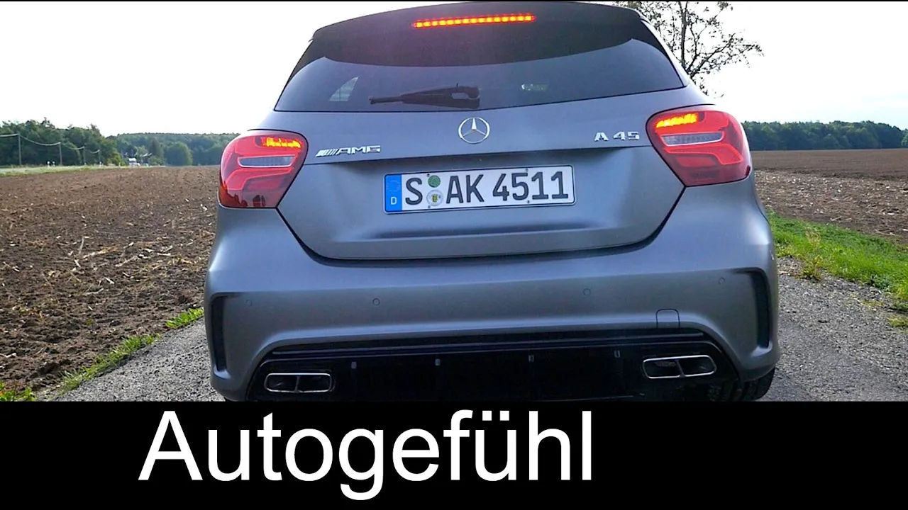Mercedes A-Class AMG A45 Sound + 0-100 km/h Race Start Launch Control & A250 Sport A-Klasse