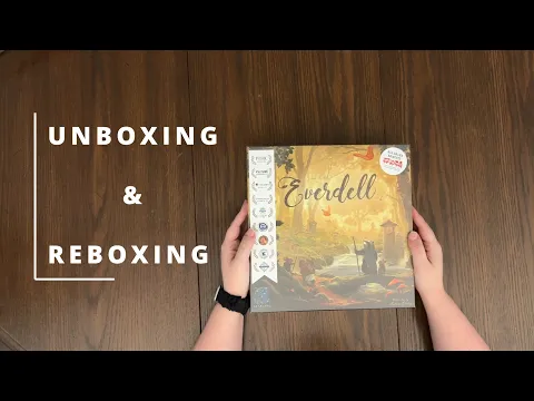 Everdell Board Game - What's Inside the box? - Assembling the Ever Tree - Unboxing & Reboxing