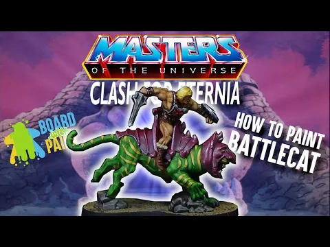 How to Paint BATTLECAT (Mounted He-Man) - Masters of the Universe: Clash for Eternia