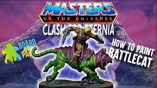 How to Paint BATTLECAT (Mounted He-Man) - Masters of the Universe: Clash for Eternia