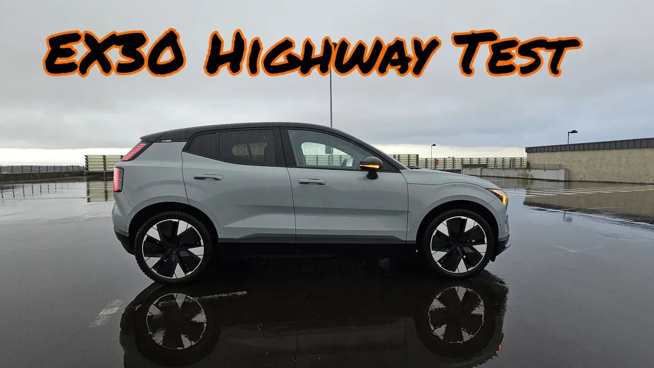 EX30 Highway Range Test 🔋 Wet roads