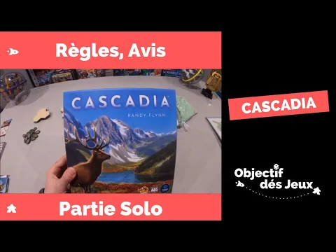 CASCADIA comment jouer une partie solo avec vidéorègle fr du jeu. Lucky duck games.