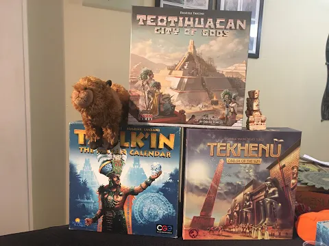 Geki's review #36 : Tzolk'in vs Teotihuacan vs Tekhenu