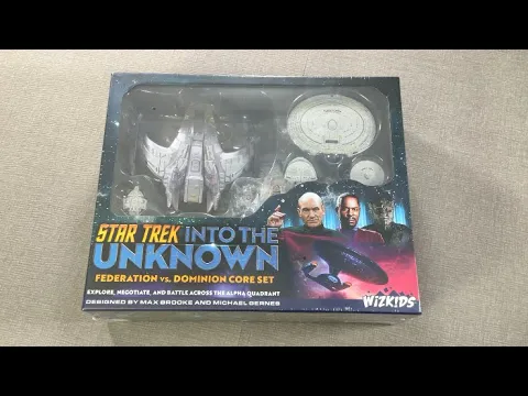 The Discriminating Gamer: Star Trek: Into the Unknown - Federation vs. Dominion unboxing with Ray