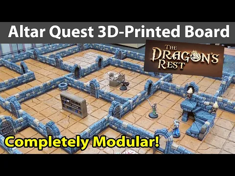 Altar Quest 3D-Printed Board from Dragon's Rest