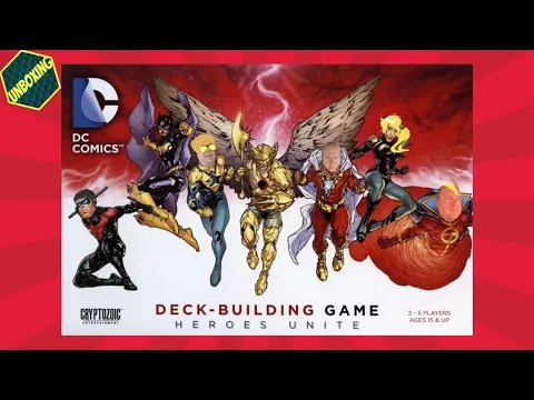 Heroes Unite A DC Deck Building Game Unboxing