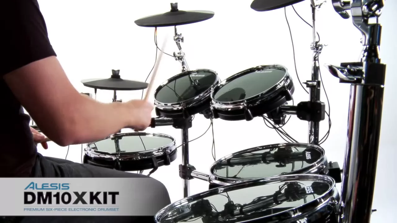 Product video thumbnail for Alesis DM10X Mesh Kit 6 Pc Electronic Drumset