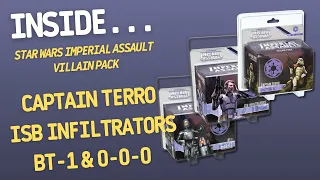 Star Wars Imperial Assault Captain Terro, ISB Infiltrators, BT-1 & 0-0-0 Villain Packs | Inside #677