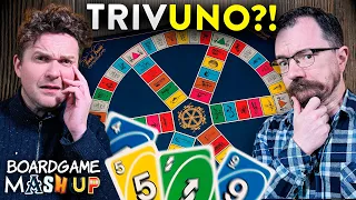 Trivial Pursuit X Uno | BOARD GAME MASHUP