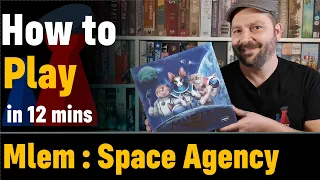 How to play Mlem : Space Agency - Full teach + Visuals - Peaky Boardgamer