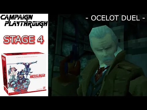 It's time to duel, Snake! The very first boss battle of Metal Gear Sold: The Boardgame