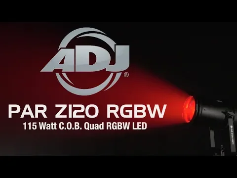 Product video thumbnail for ADJ American DJ Par Z120 RGBW 115W Quad Color COB LED Par Can