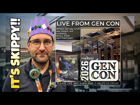 We found Skippy at # gencon !!! The designer of Lunar Rush gives us the inside scoop!