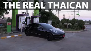 How fast can Model 3 LR go from Bangkok to Chiang Mai?