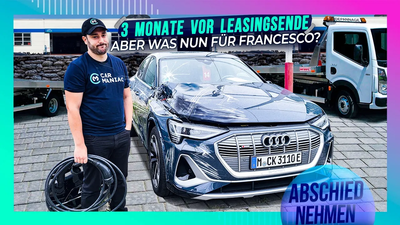 Totalschaden am CAR MANIAC Audi e-Tron: Erstkontakt NACH UNFALL