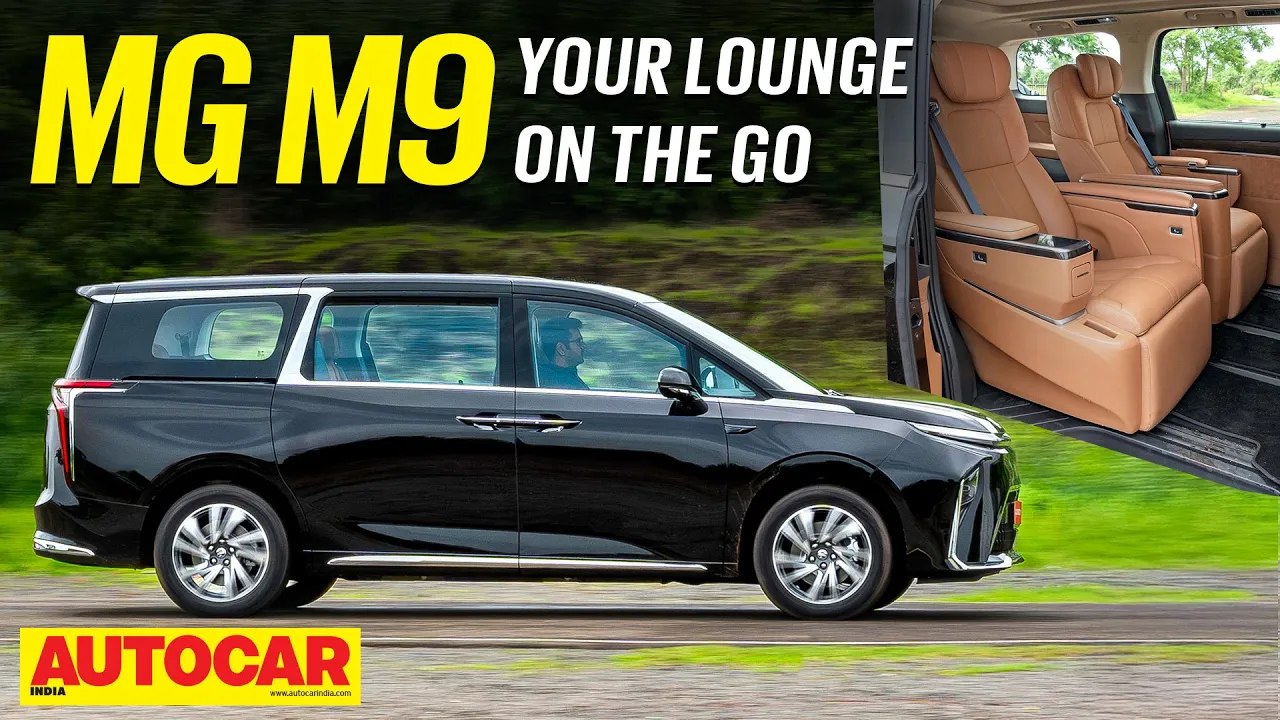 MG M9 review - Electric MPV that's all about the back seat experience | First Drive | Autocar India