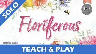 Tutorial & Solo Playthrough of Floriferous - Solo Board Game