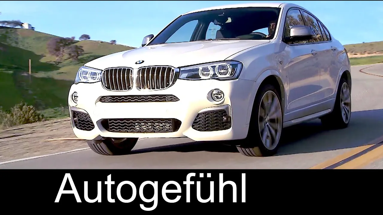 Sound & Driving shots BMW X4 M40i Exterior/Interior Design preview new sports SUV