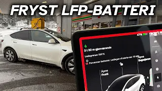 Dette skjer når du IKKE forvarmer et LFP-batteri! Jeg tester Model Y med BYD-batteri