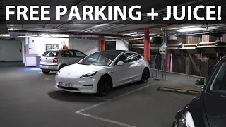 Free 22 kW charging at Vulkan Parking in Oslo