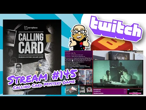 Stream 145: Calling Card: Murder Mystery Escape Game - Finale!