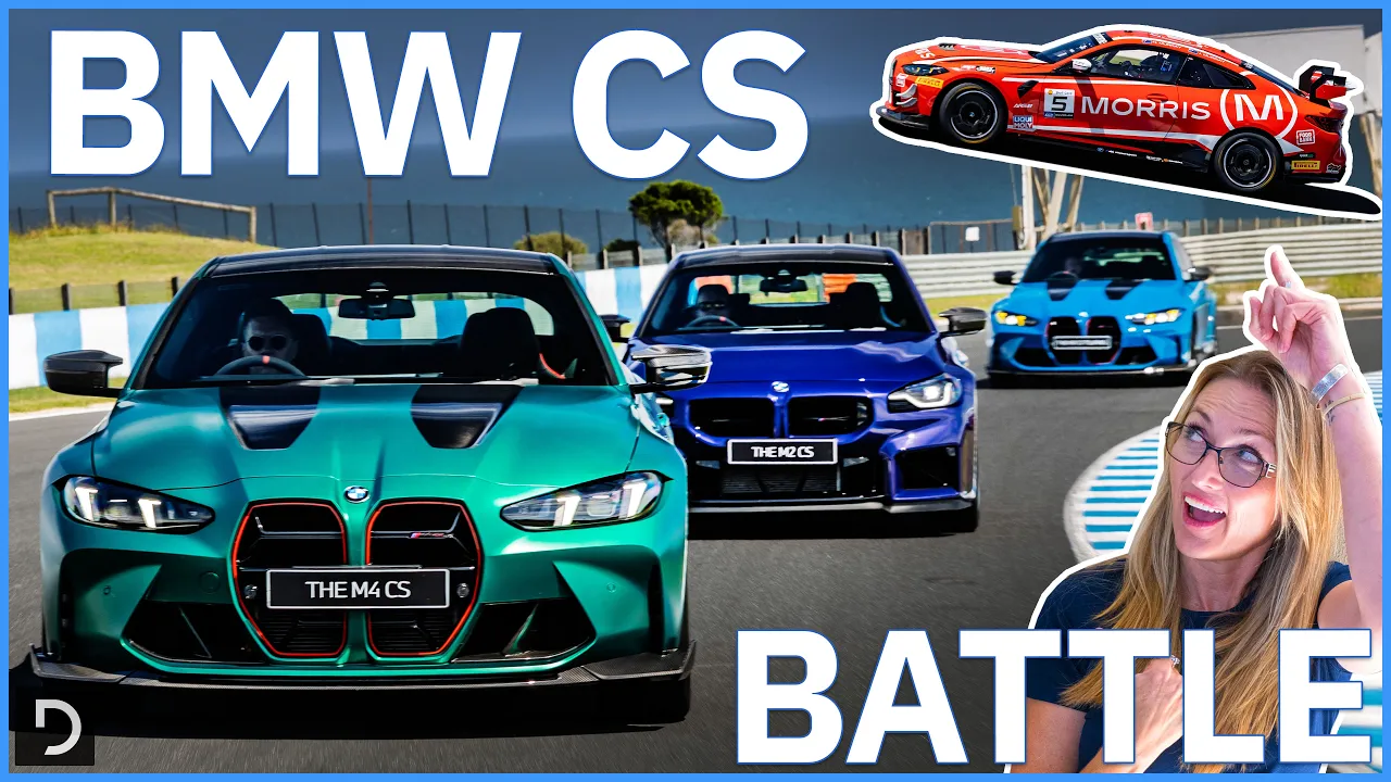 BMW M CS Range v GT4 Race Car | Drag and Track Battle