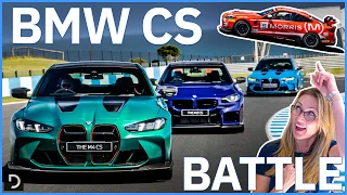 BMW M CS Range v GT4 Race Car | Drag and Track Battle