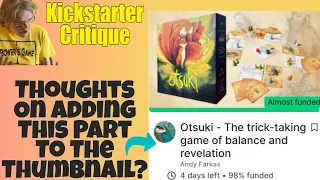 Otsuki - The trick-taking game of balance and revelation (B) Kickstarter Critique Review