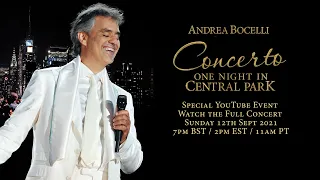 Andrea Bocelli - Concerto: One Night in Central Park (Official Teaser)
