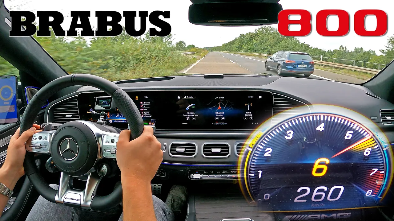 Mercedes GLS 63 AMG BRABUS 800 | TOP SPEED on AUTOBAHN