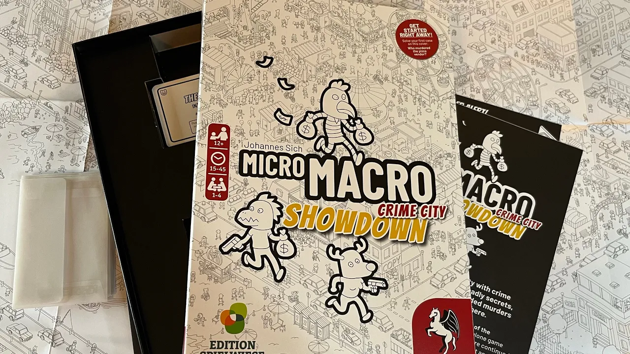 MicroMacro Crime City: Showdown (Pegasus Spiele) - Unbox & View