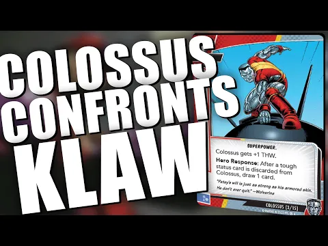 Marvel Champions Colossus vs Expert Klaw Live Replay