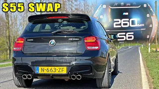 BMW M135i F20 *S55 xDrive M3 ENGINE* | 0-100 100-200 SOUND & POV