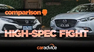 COMPARISON! Honda Civic v Mazda 3
