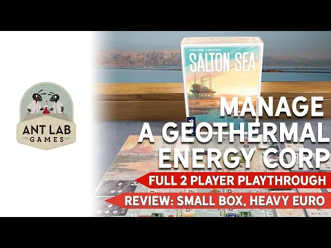 Salton Sea | Board Game | Playthrough | Review