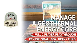 Salton Sea | Board Game | Playthrough | Review