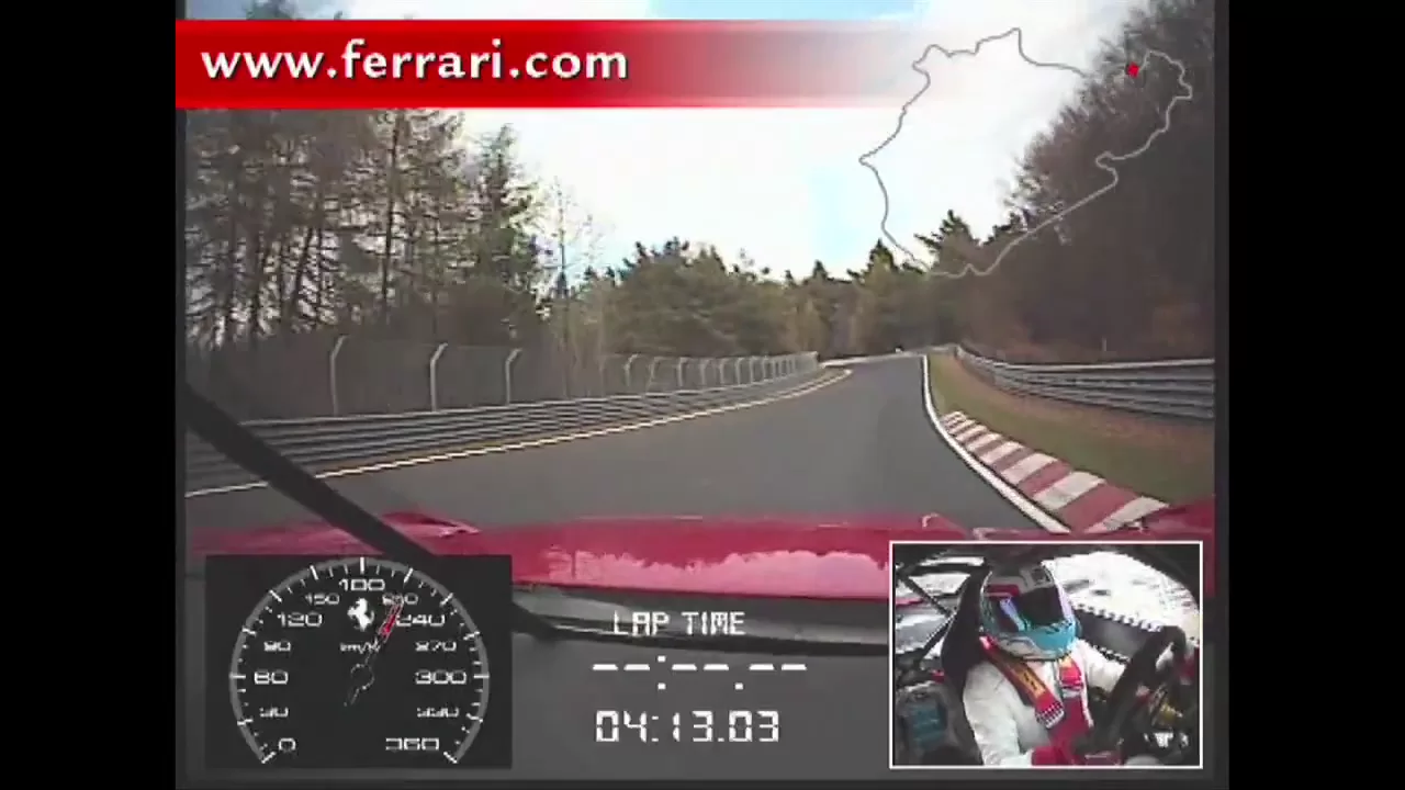 Ferrari 599XX lap of the nurburgring