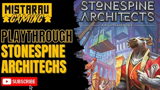 Stonespine Architects | How to Play | Solo Playthrough | Mista Rau Gaming