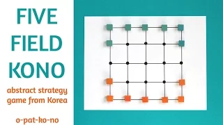 Five Field Kono: abstract strategy game from Korea