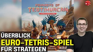 Founders of Teotihuacan • Ein Euro - Tetris Spiel für Planer & Strategen