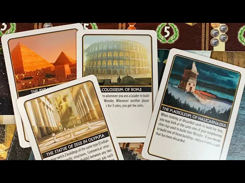 Custom wonder ability cards for 7 Wonders