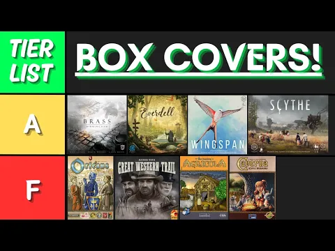 BoardGameGeek Top 100 Games - Box Art Tier List!